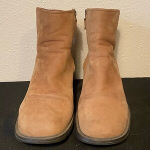 Timberland zip ankle boot tan suede size 10